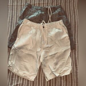 (2) Tommy Bahama Mens Pull-on "Linen the GoodLife" Beach Shorts Sz LG. EUC/MINT!